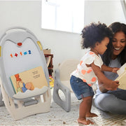 2-in-1 magnetic writing board with chair and accessories – educational and fun drawing set for kids in Lebanon