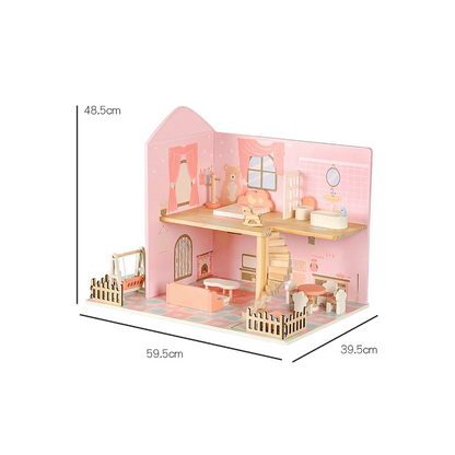 Wooden Princess Fashion Doll House With Accessories 3 Years +