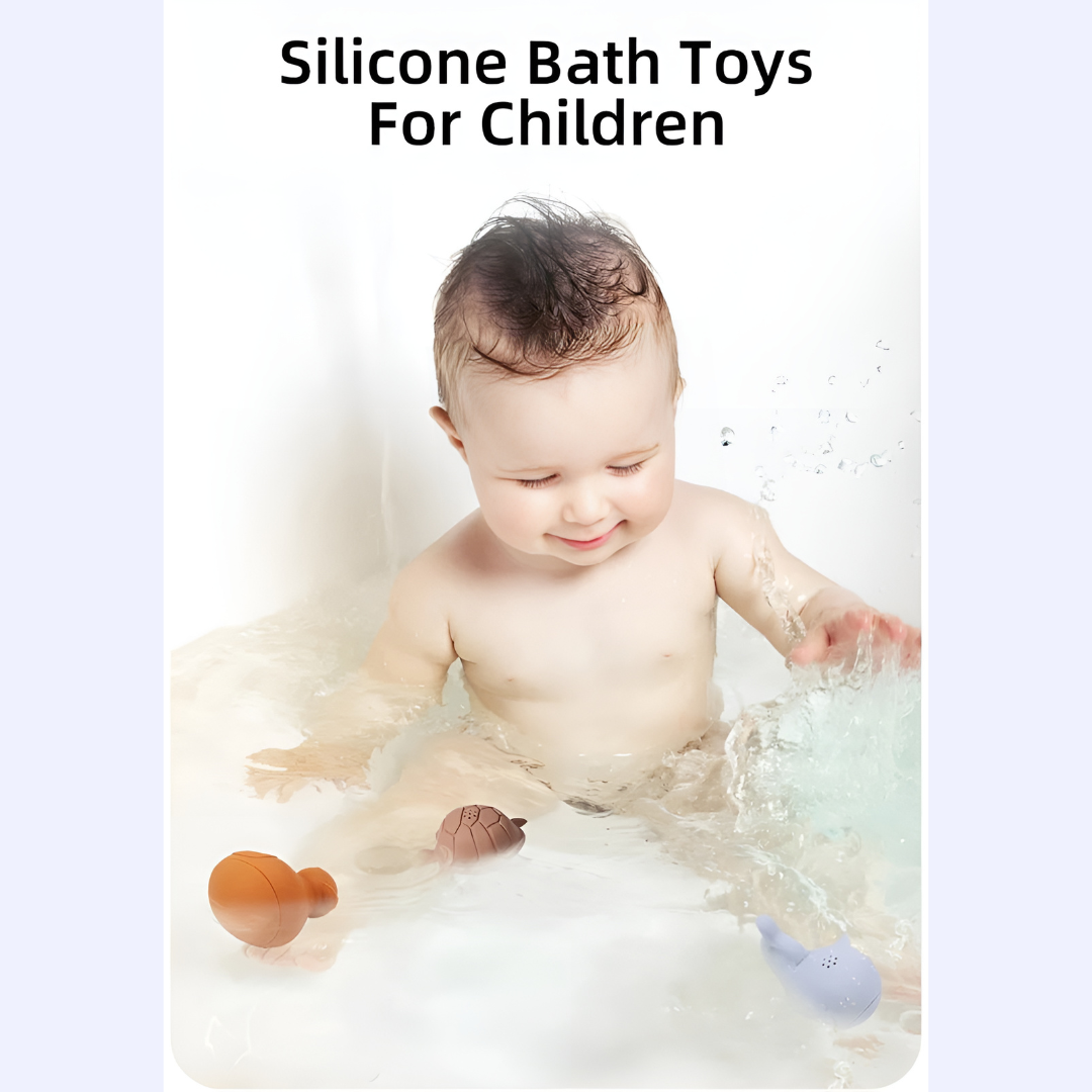 Premium Silicone Bath Toy Animals