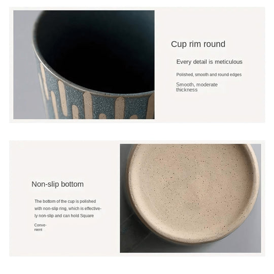 Japanse handgemaakte aardewerk mok 350 ml