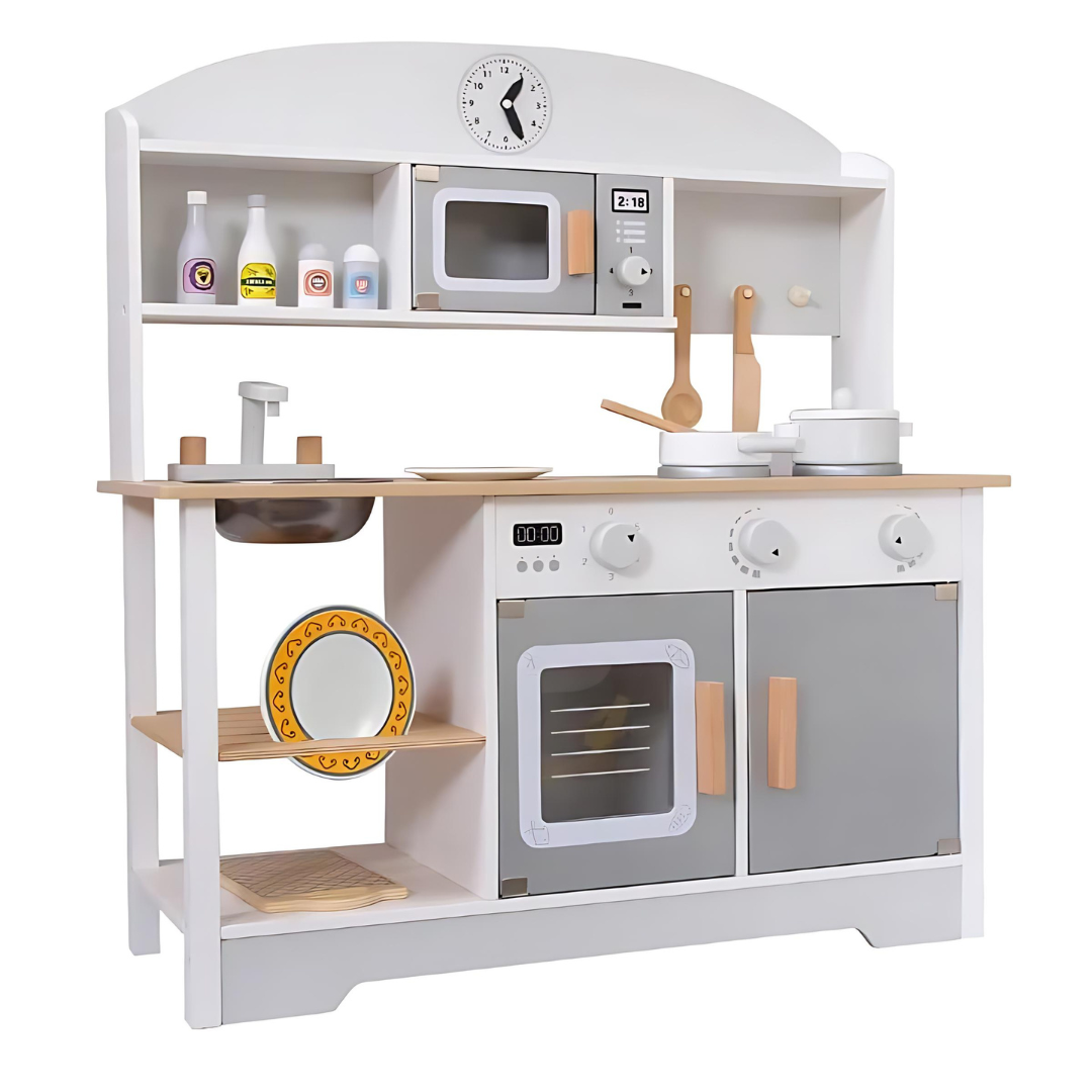 Premium Japanese Style Big Size Wooden Kitchen Set For kids