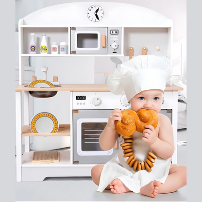 Premium Japanese Style Big Size Wooden Kitchen Set For kids