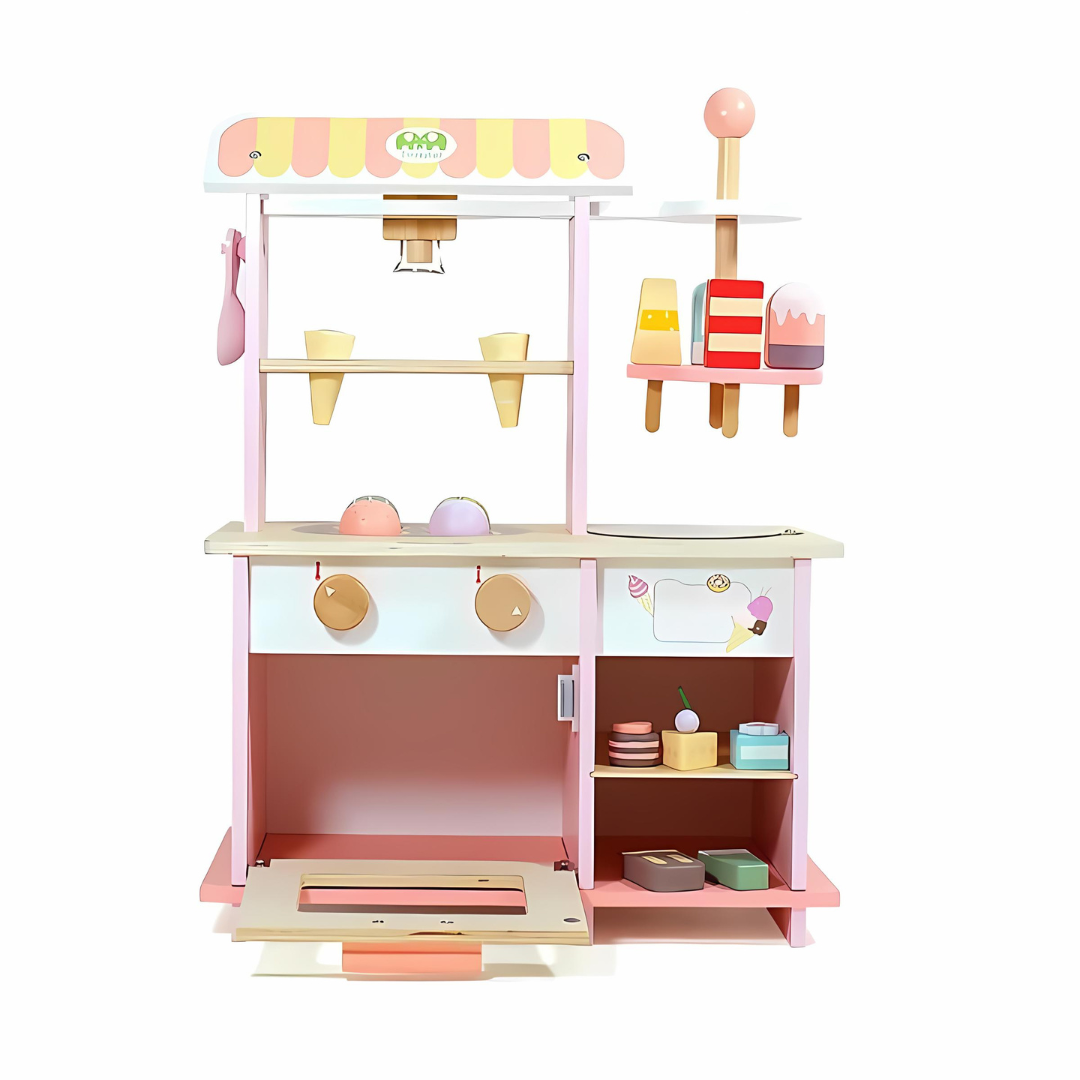 Ice Cream Wooden Shop Toy Set