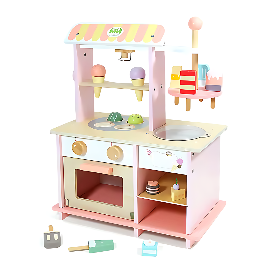 Ice Cream Wooden Shop Toy Set