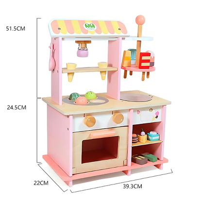 Ice Cream Wooden Shop Toy Set