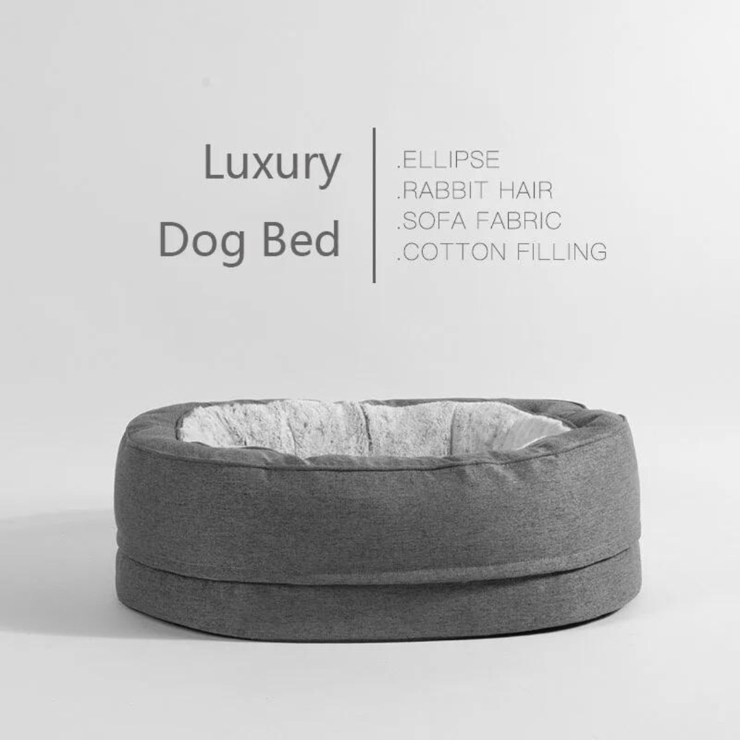 Four Seasons Oval Pet Bed with Memory Foam