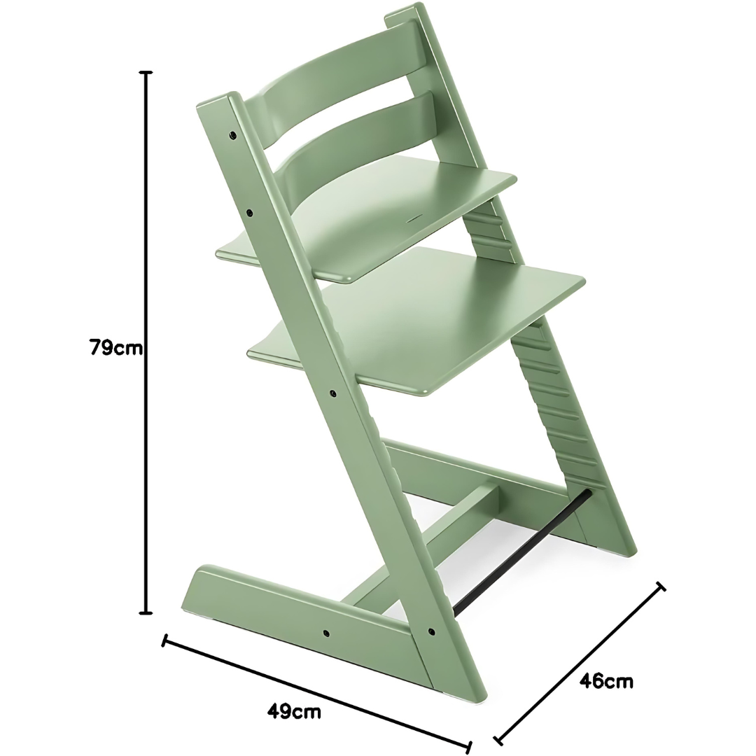 Beech Wood Adjustable Baby High Chair With Full Accessories