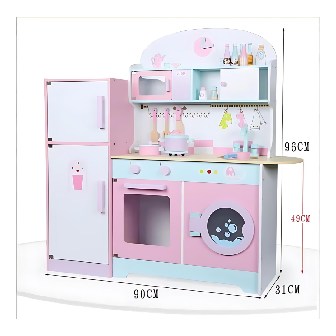 Role Pretend Play Kitchen With Refrigerator