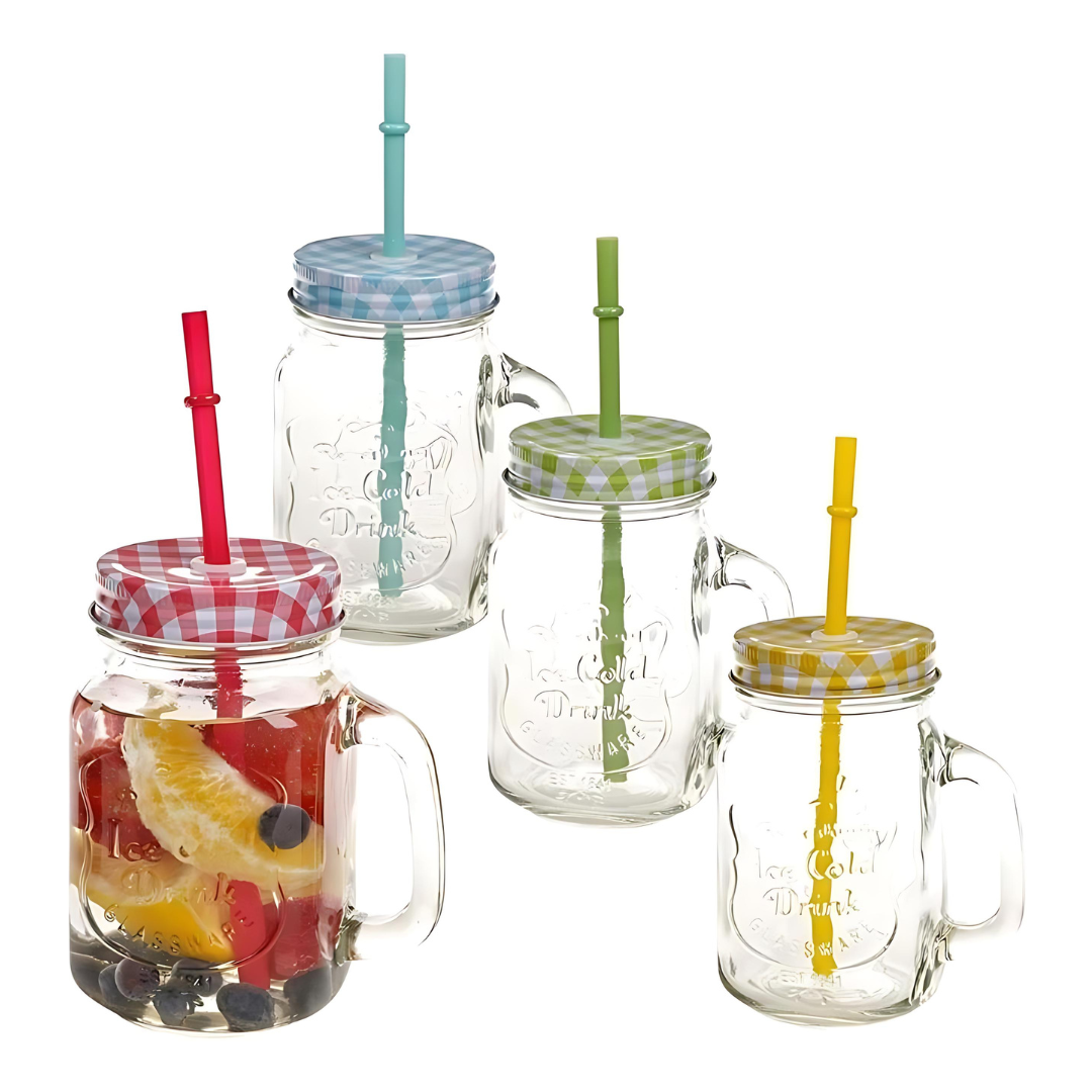 ERNESTO DRINKING JARS SET OF 4