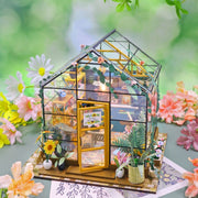 Miniature Flower House with LED Light