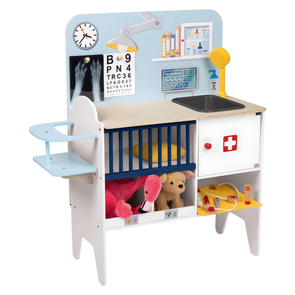 Playtive 2-In-1 Wooden Medical And Veterinary Cabinet