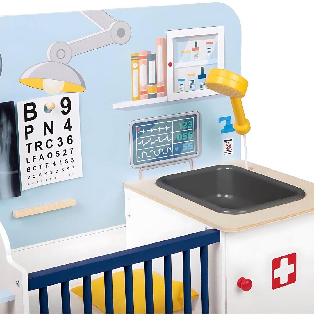 Playtive 2-In-1 Wooden Medical And Veterinary Cabinet