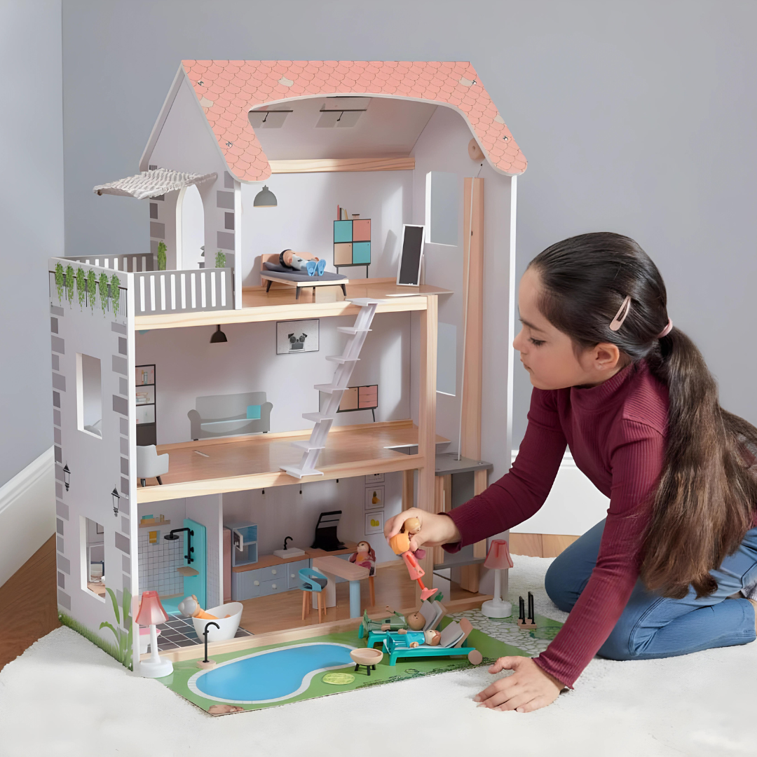 Playtive Wooden Dolls House 3 Years +