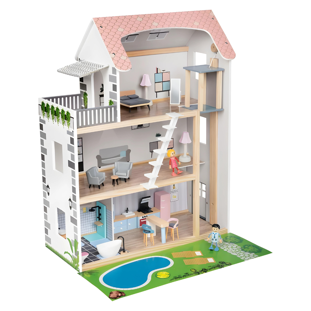 Playtive Wooden Dolls House 3 Years +