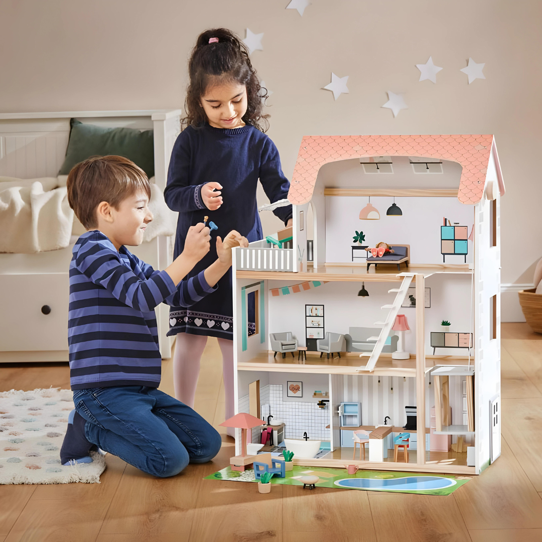 Playtive Wooden Dolls House 3 Years +