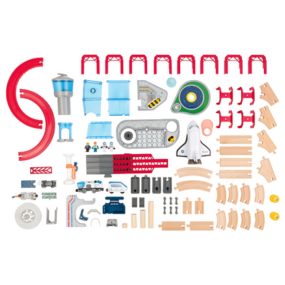 مجموعة قطار محطة الفضاء بلايتيف، 75 قطعة، 4.2 متر