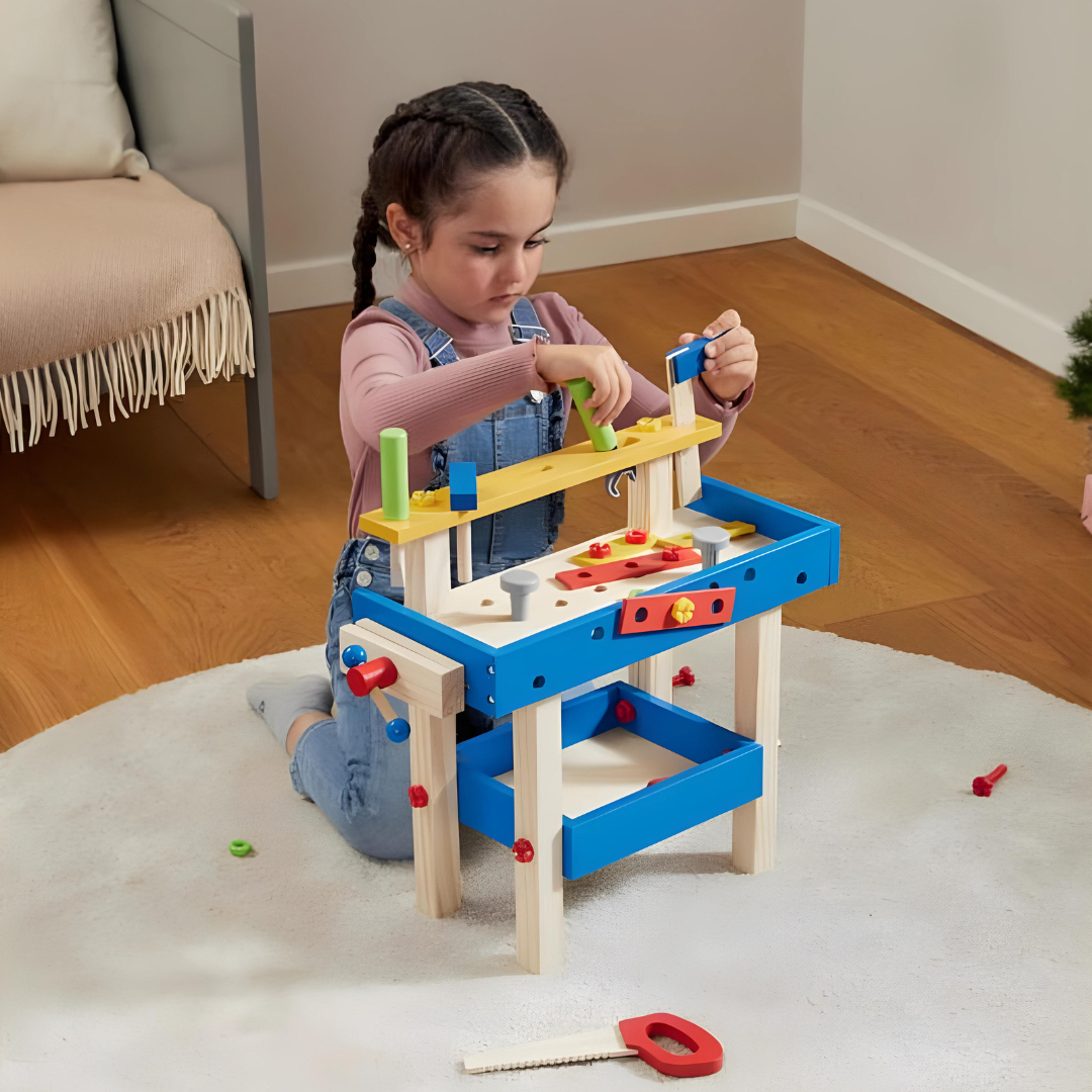 Playtive Wooden Work Bench - European Household