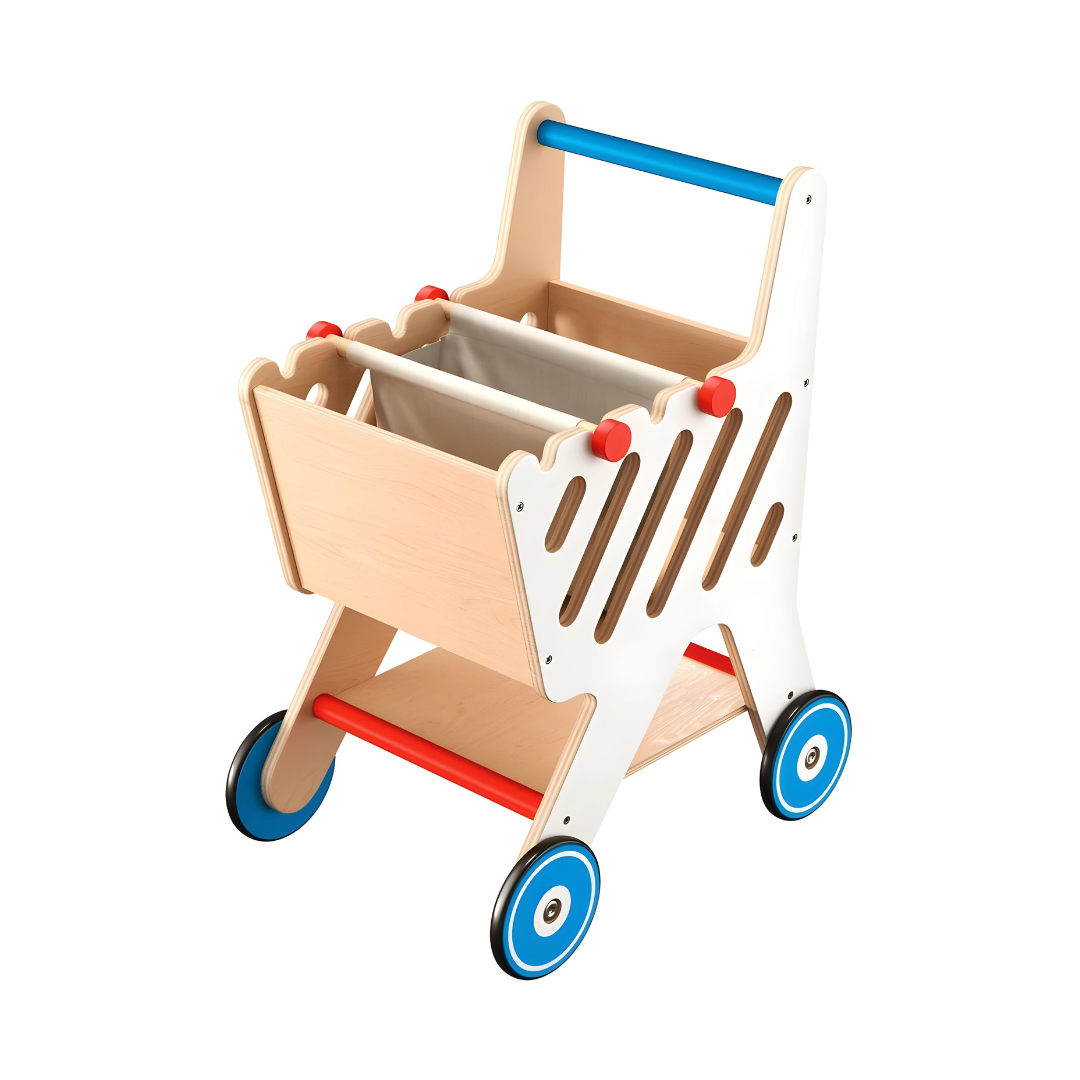 Playtive Wooden Shopping Trolley