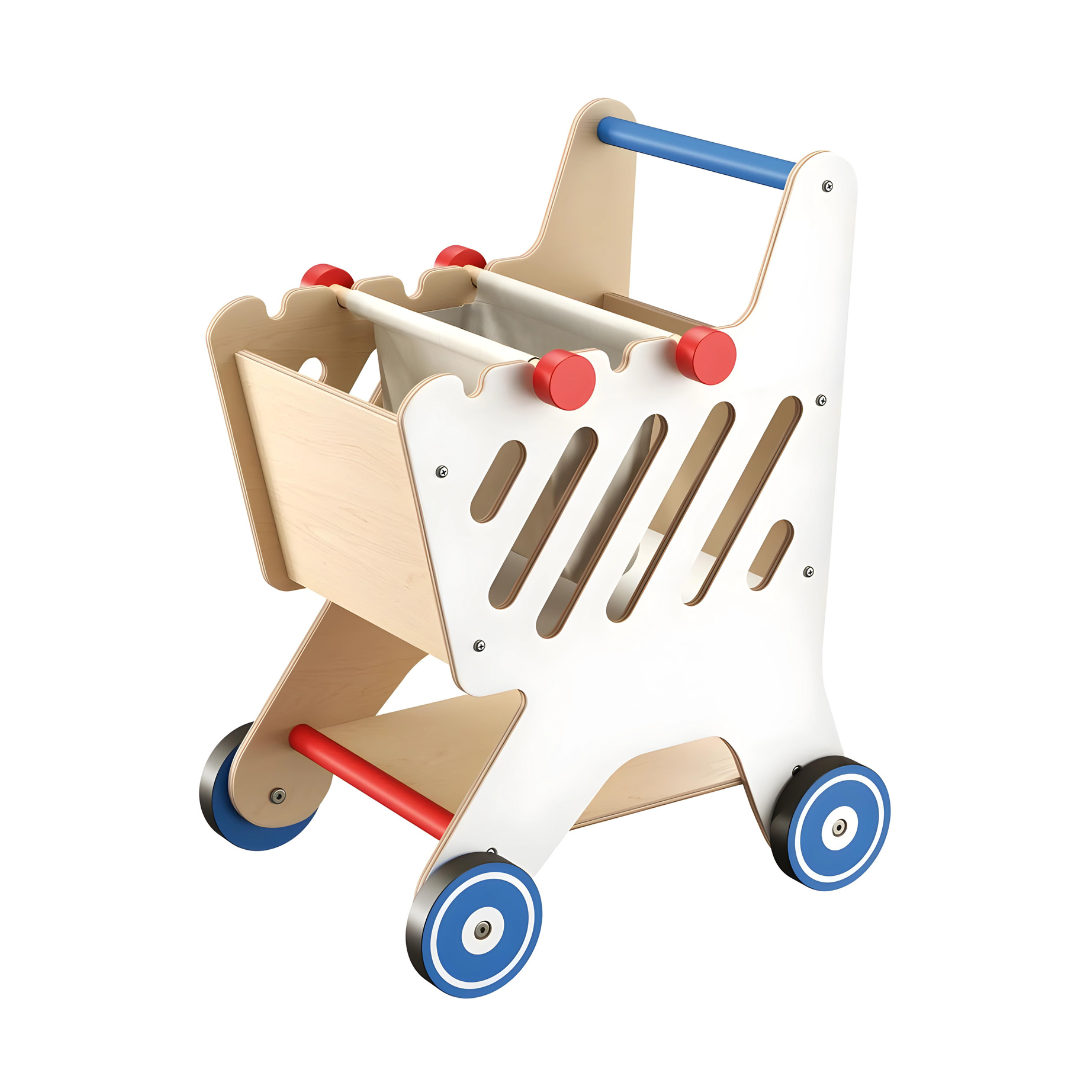 Playtive Wooden Shopping Trolley