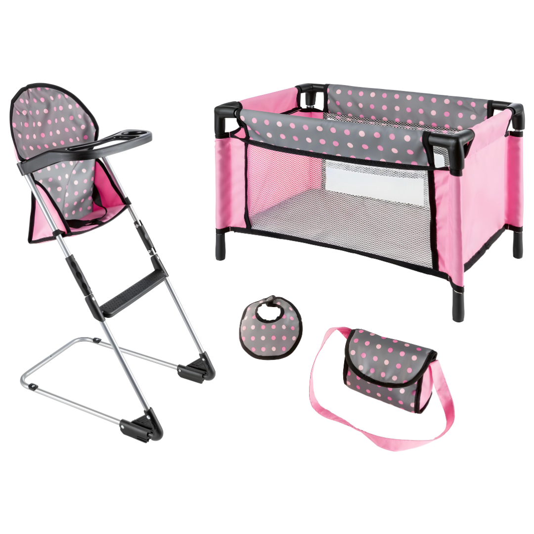 Bayer Doll's Bed With High Chair 3 Years +