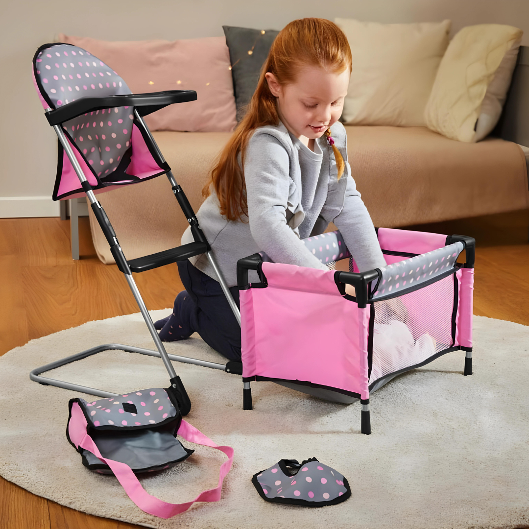 Bayer Doll's Bed With High Chair 3 Years +