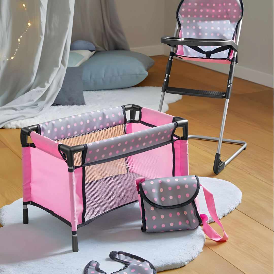 Bayer Doll's Bed With High Chair 3 Years +