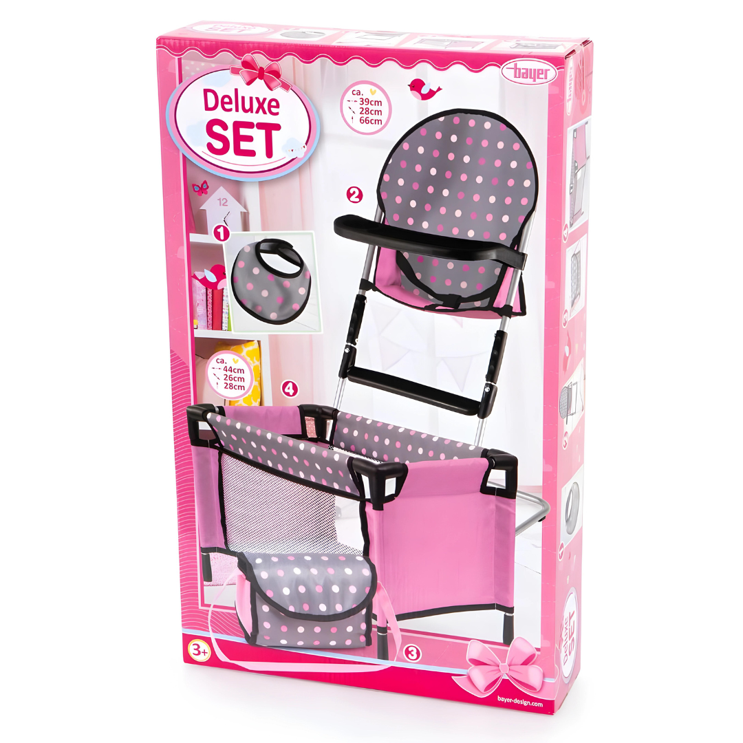 Bayer Doll's Bed With High Chair 3 Years +