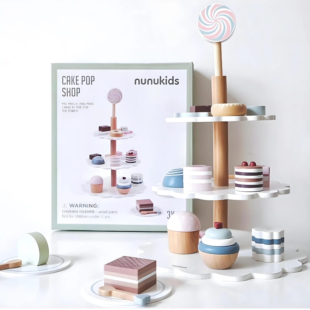 Montessori High quality Wooden Cake Pop Shop