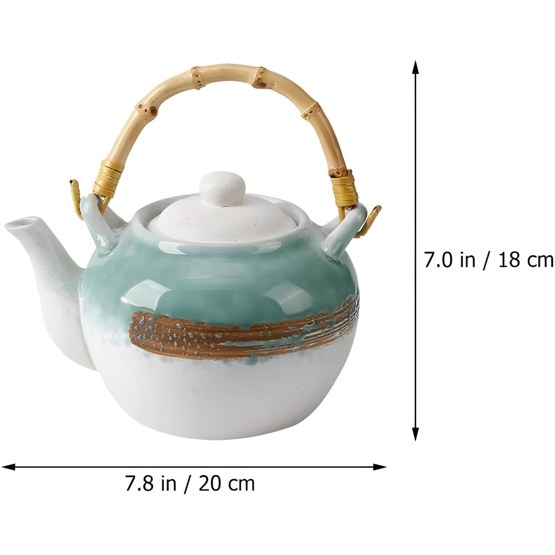 Ceramic Rustic Design Tea Pot Set 800ML