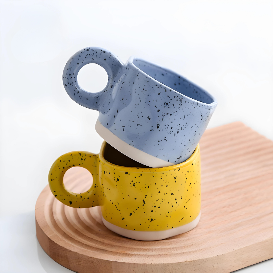 Creative Dotted Retro Coffee Mug 300ML