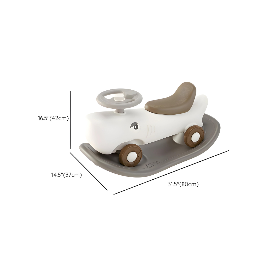 3 In 1 Rocking Horse With Wheels And Foot Rest For 12 Month And Up