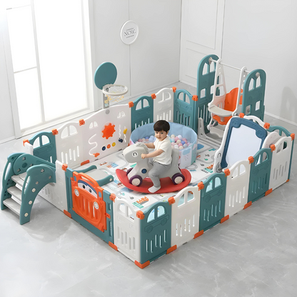 Foldable Baby Fence Set With Matching Toys 188 × 189 CM