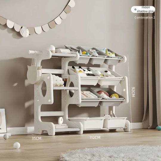 Modern design premium HDPE kinderspeelgoedboekenkast