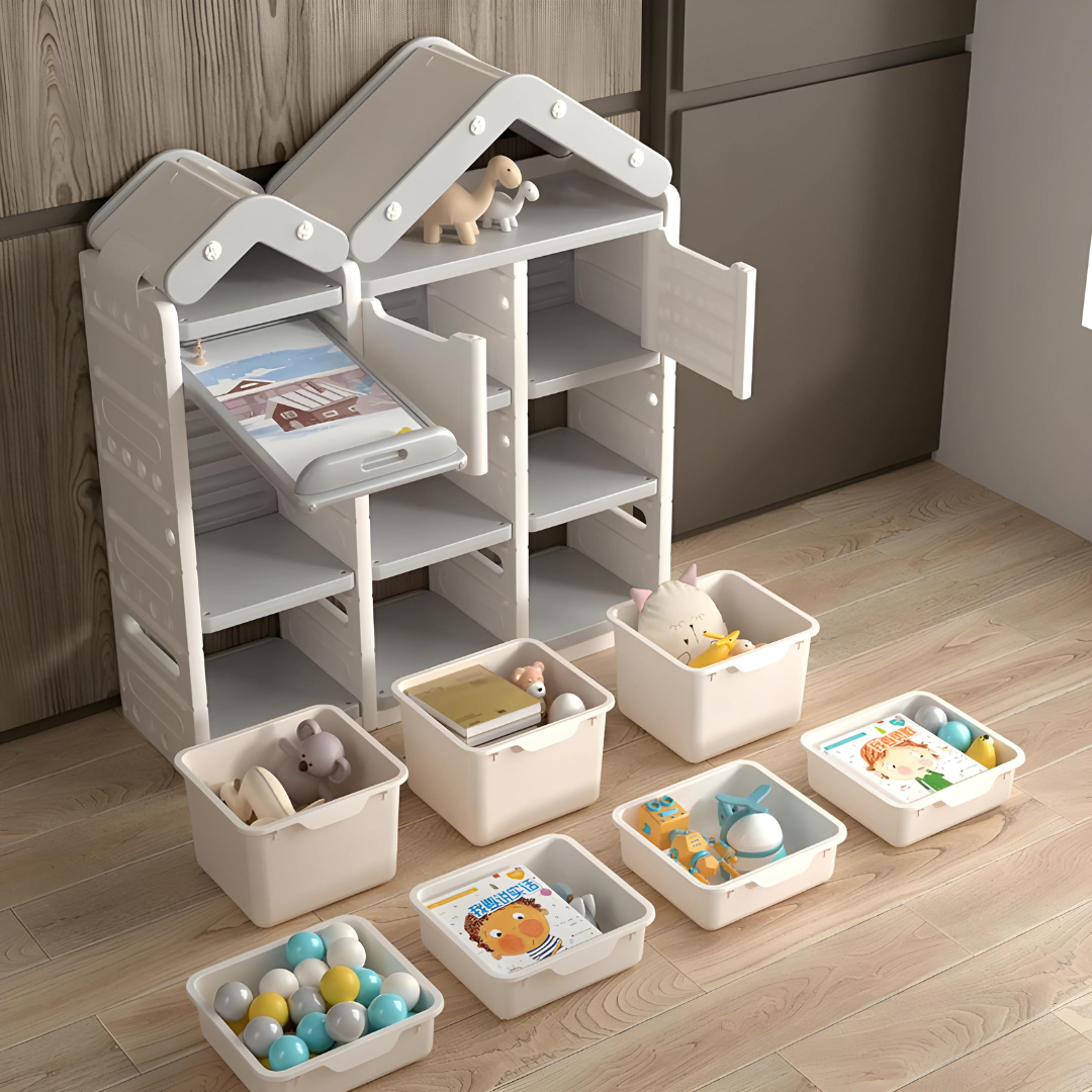 Premium HDPE Toy and Book Storage- Organize with Style And Durability