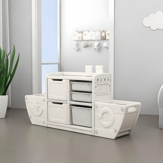 Premium HDPE bootontwerp opslagunit 149×32×73cm