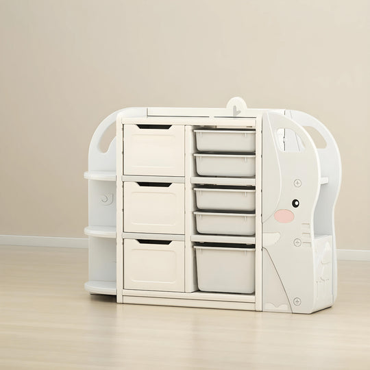 HDPE Olifantenontwerp Grote Capaciteit Baby &amp; Kinderspeelgoed/Gadget Opslag