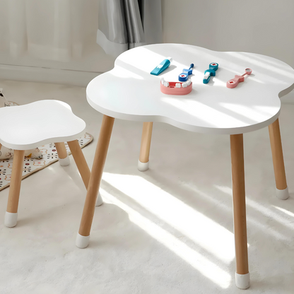 Kids Premium Quality MDF Cloud Table And Chair Set