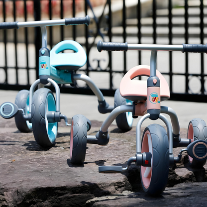 Multi-Functional 3-in-1 Kids Tricycle, Balance Bike, and Bike