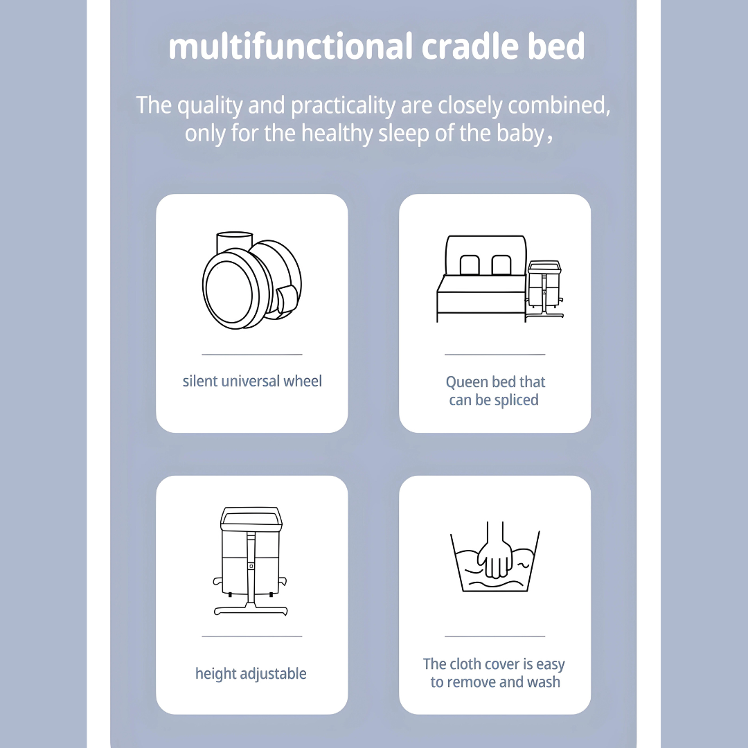 Ultimate Comfort Multifunctional Baby Crib for Newborns