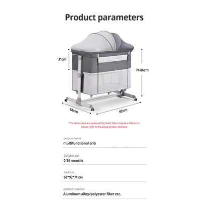 Ultimate Comfort Multifunctional Baby Crib for Newborns