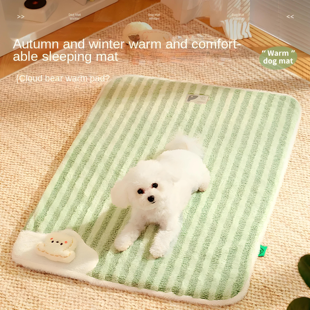 Detachable and Washable Rabbit Plush Cat And Dog Mat