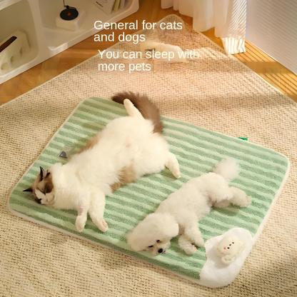 Detachable and Washable Rabbit Plush Cat And Dog Mat