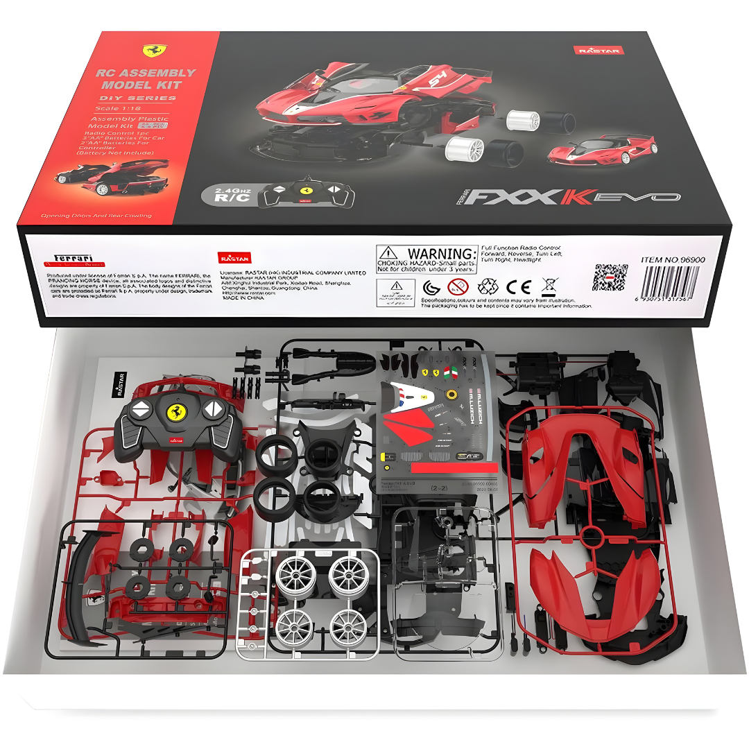 Ferrari FXX-K EVO RC Car DIY Assembly Building Kit with Remote by RASTAR