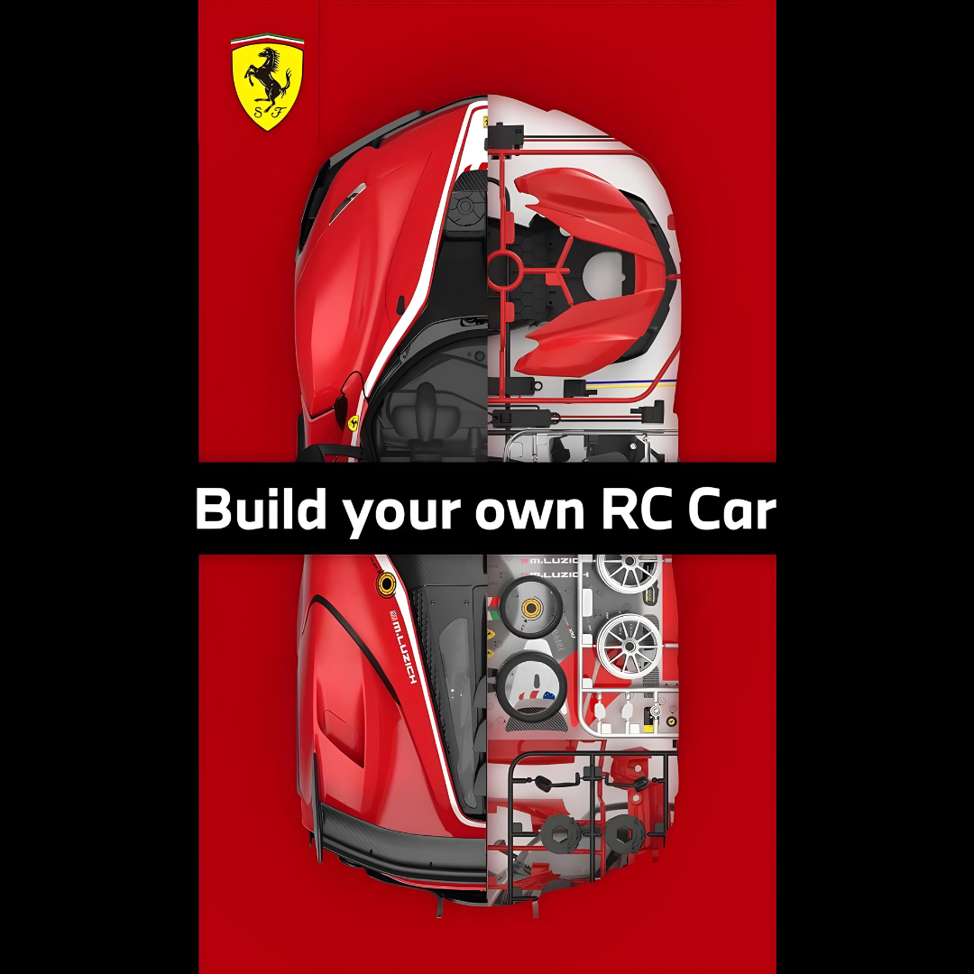 Ferrari FXX-K EVO RC Car DIY Assembly Building Kit with Remote by RASTAR