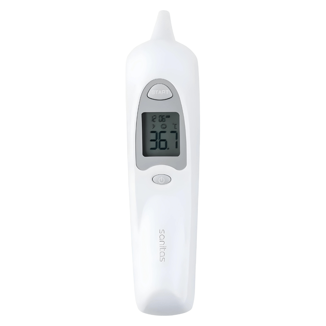 SANITAS SFT 53 medical infrared ear thermometer with display and protective caps – suitable for home and hospital use in Beirut Lebanon