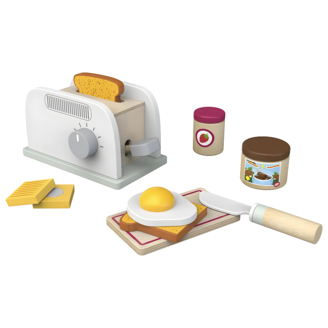 Playtive Wooden Kitchen Toaster Or Coffee Machine Set