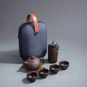 Portable travel tea set with teapot, cups & carrying case – Beirut Lebanon