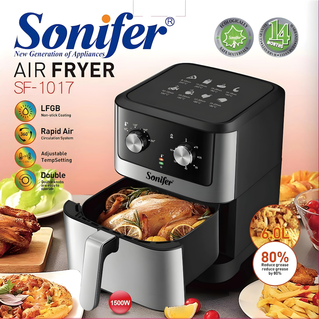 Sonifer sf-1017 6 Liter Large Capacity Air Fryer