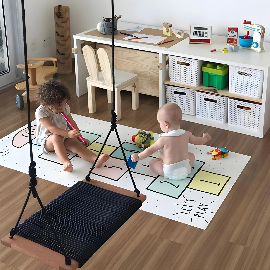 Children's Rugs for Playroom Soft Polyester Fiber 80×160cm