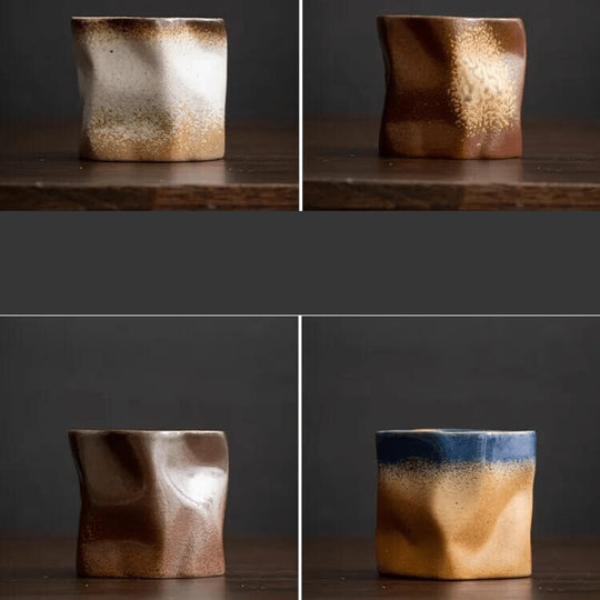 Chique 280ml vintage koffiemok in keramiekstijl